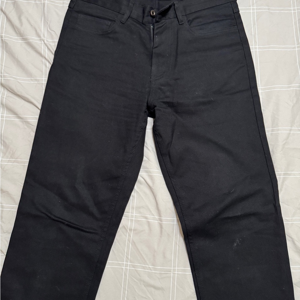 Zara Men's Dark Charcoal Straight Jeans